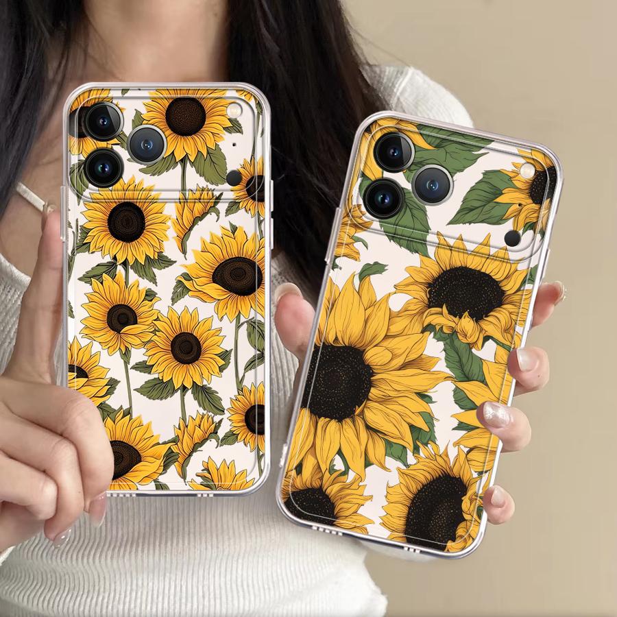 Phone Accessories Iphone - Cute Sunflower Pattern Case for Apple