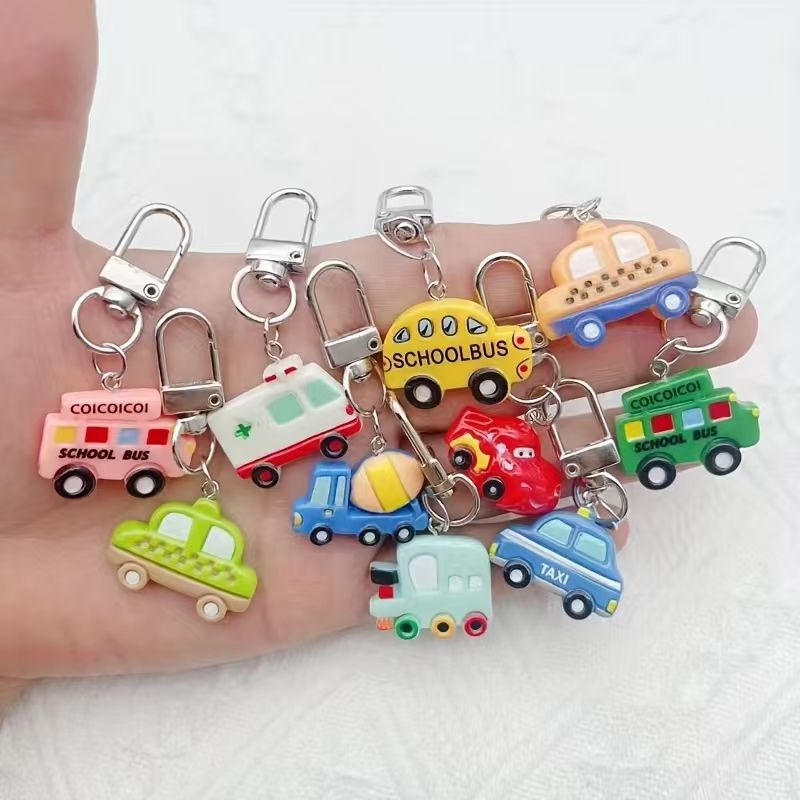 Phone Accessories Usa - 10pcs resin cartoon car keychain, suitable