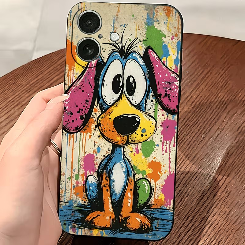 Graffiti Colored Puppy TPU Pho - Phone Accessories Iphone 评论和价格