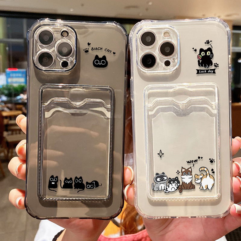 Cute Black Cat Phone Case For  - Quirky Phone Accessories 评论和价格